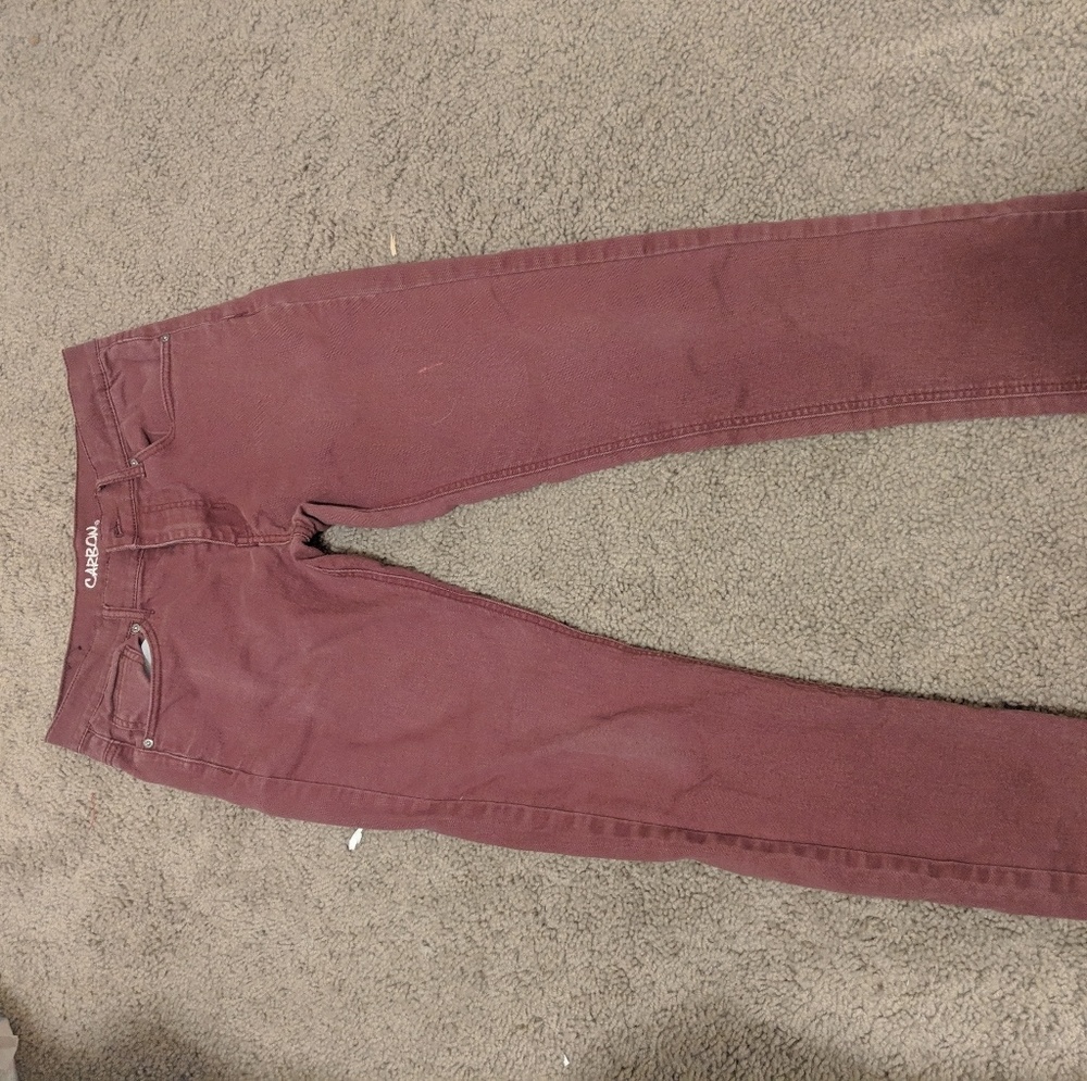 Maroon Carbon pants